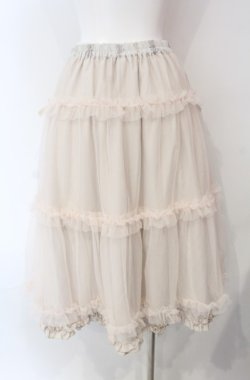 画像4: m petit by misako / MSKハナガラリバーシブルボリュームスカート L アイボリー O-25-08-13-050-LO-SK-OW-OS