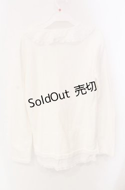画像3: KANEKO ISAO / ピンタック襟付きカーディガン  シロ O-25-08-13-006-EL-TO-OW-OS