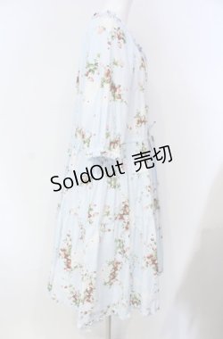 画像3: PINK HOUSE / 野いちごの森プリントミディワンピース  サックス O-25-08-13-056-LO-OP-IG-ZI