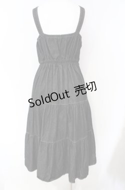 画像2: axes femme POETIQUE / ティアードロングワンピース M クロ O-25-08-13-063-AX-OP-OW-OS