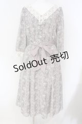 axes femme / リリー柄ワンピース M ピンク O-25-08-13-069-AX-OP-OW-OS