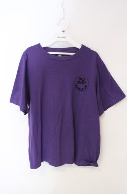 画像1: Candy Stripper / THE CANDYプリントTシャツ 2 パープル O-25-08-13-070-PU-TO-OW-OS