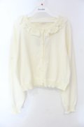 m petit by misako / AOKフリルニットカーディガン LL アイボリー O-25-08-13-071-LO-TO-OW-OS