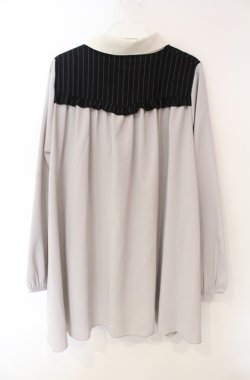 画像3: axes femme / ヨーク刺繍イレヘムチュニック M グレー O-25-08-13-072-AX-TO-OW-OS
