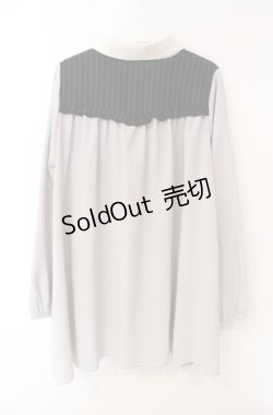 画像3: axes femme / ヨーク刺繍イレヘムチュニック M グレー O-25-08-13-072-AX-TO-OW-OS