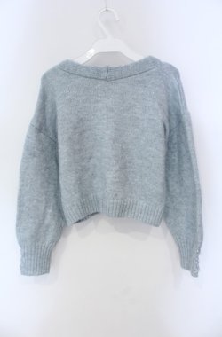 画像2: axes femme / ラメショートニットカーディガン F ブルー O-25-08-13-084-AX-TO-OW-OS
