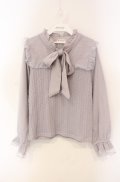 axes femme / ボウタイビスチェ風トップス F ラベンダー O-25-08-13-085-AX-TO-OW-OS