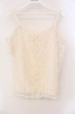 画像1: INGEBORG / レースキャミブラウス  アイボリー O-25-08-13-010-LO-BL-OW-OS