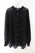 axes femme / モチーフレースシャツ F クロ O-25-08-13-094-AX-BL-OW-OS