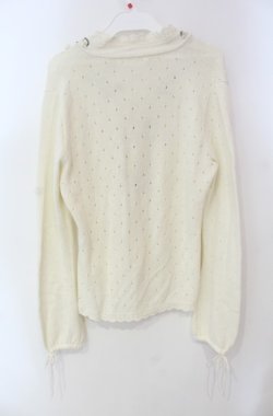 画像3: PINK HOUSE / すずらんモチーフ使いニットボレロ  アイボリー O-25-08-13-001-LO-TO-OW-OS