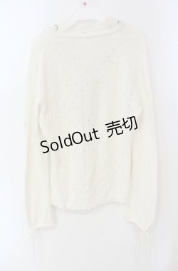 画像3: PINK HOUSE / すずらんモチーフ使いニットボレロ  アイボリー O-25-08-13-001-LO-TO-OW-OS