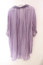 画像2: axes femme / シアースキッパーロングシャツ M ラベンダー O-25-08-13-096-AX-BL-OW-ZT038 (2)