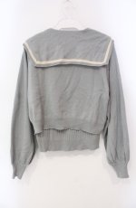 画像2: Fi.n.t / セーラーカラーアンサンブルニット F ブルーグレー O-25-08-13-011-CA-TO-OW-ZT509 (2)