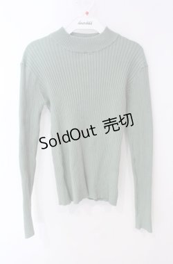 画像1: FA（Fi.n.t） / バックリボンテレコニット  グリーン O-25-08-13-013-LO-TO-OW-ZT509