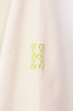 画像4: PINK HOUSE / ギンガムパッチワークトレーナー L シロ×グリーン O-25-08-13-002-LO-TO-OW-OS