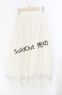 画像2: F i.n.t / ライン使いシアータックスカート F アイボリー O-25-08-13-024-CA-SK-YM-ZT509