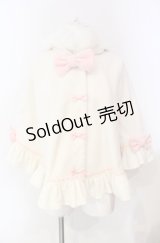 Angelic Pretty / ふわふわこねこちゃんケープ  シロ×ピンク O-25-08-13-029-AP-CO-IG-OS