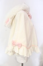 画像3: Angelic Pretty / ふわふわこねこちゃんケープ  シロ×ピンク O-25-08-13-029-AP-CO-IG-OS (3)