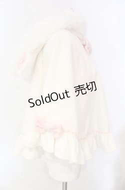 画像3: Angelic Pretty / ふわふわこねこちゃんケープ  シロ×ピンク O-25-08-13-029-AP-CO-IG-OS