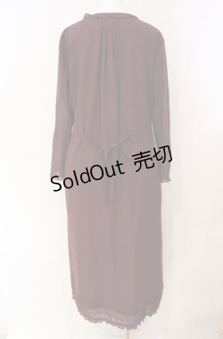 画像4: KANEKO ISAO / フロントタックワンピース  ワイン O-25-08-13-031-EL-OP-OW-ZI