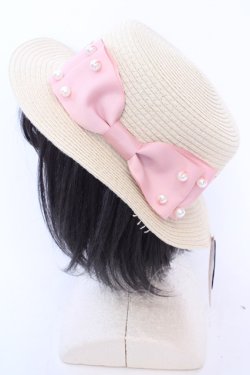 画像2: m petit by misako / AMPLリボンカンカン  ナチュラル×ピンク O-25-08-14-039-LO-AC-IG-OS