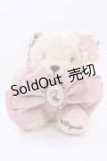 m petit by misako / くまちゃんバッグチャーム  ベージュピンク O-25-08-14-042-LO-ZA-IG-ZT0819B