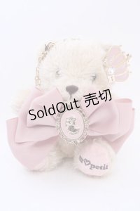 m petit by misako / くまちゃんバッグチャーム  ベージュピンク O-25-08-14-042-LO-ZA-IG-ZT0819B