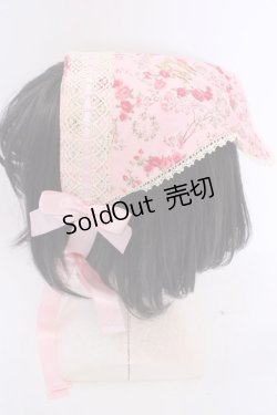 画像2: metamorphose / ガーデニングくまちゃんバブーシュカ  ピンク」 O-25-08-14-047-ME-AC-IG-OS