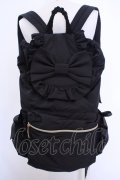 m petit by misako / TT AM リボンフラップ リュックサック  クロ O-25-08-14-051-LO-BG-IG-OS