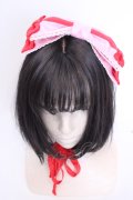 Angelic Pretty / Charming Cross Ribbonヘッドドレス  ピンク×アカ O-25-08-14-006-AP-AC-IG-OS