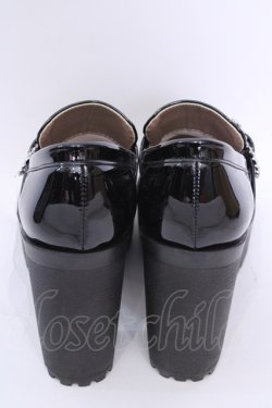 画像3: Rojita / ハートバックルハイヒールローファー XL クロ O-25-08-14-056-LO-SH-IG-OS