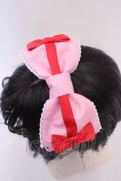 画像3: Angelic Pretty / Charming Cross Ribbonヘッドドレス  ピンク×アカ O-25-08-14-006-AP-AC-IG-OS