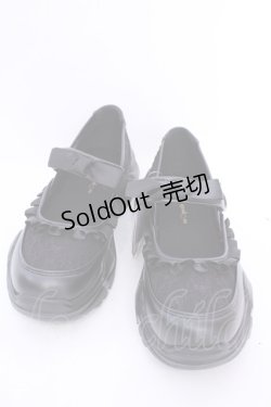 画像1: m petit by misako / AMコウリボンフリルSNK LL クロ O-25-08-14-059-LO-SH-IG-ZT-K022