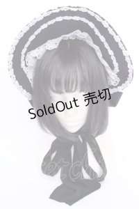 Chantilly / ハーフボンネット  クロ×シロ O-25-08-14-009-EL-AC-IG-OS