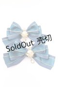 Amavel / Starry Celestialダブルリボンクリップ  グリーン O-25-08-14-012-CA-AC-IG-OS