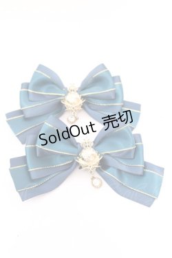 画像1: Amavel / Starry Celestialダブルリボンクリップ  グリーン O-25-08-14-012-CA-AC-IG-OS