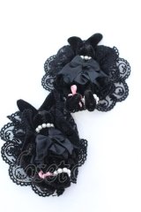 metamorphose / うさちゃんヘアコーム（２Ｐ）  クロ O-25-08-14-014-ME-AC-IG-OS