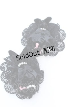 画像1: metamorphose / うさちゃんヘアコーム（２Ｐ）  クロ O-25-08-14-014-ME-AC-IG-OS