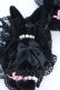 画像2: metamorphose / うさちゃんヘアコーム（２Ｐ）  クロ O-25-08-14-014-ME-AC-IG-OS (2)