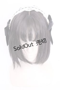 画像1: Amavel / サイドリボンレースカチューシャ  クロ×生成り O-25-08-14-002-CA-AC-IG-OS