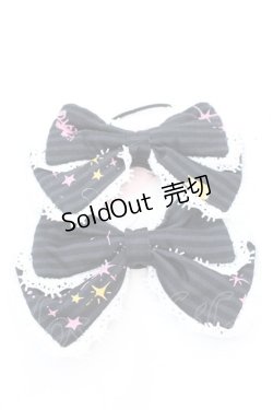 画像1: metamorphose / スワンレイクリボンヘアゴム  クロ O-25-08-14-015-ME-AC-IG-OS