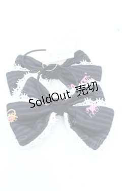 画像2: metamorphose / スワンレイクリボンヘアゴム  クロ O-25-08-14-015-ME-AC-IG-OS
