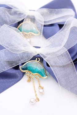 画像2: Amavel / Jerryfish Aquariumリボンクリップ  ネイビー O-25-08-14-017-CA-AC-IG-OS