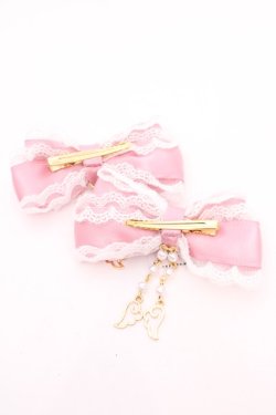 画像3: Amavel / Fairy Dreamダブルリボンクリップ  ピンク O-25-08-14-018-CA-AC-IG-OS
