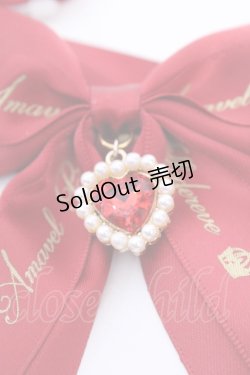 画像2: Amavel / 推しカラーリボンクリップ  アカ O-25-08-14-019-CA-AC-IG-OS