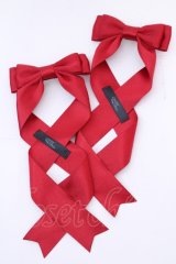 LOTUS ribbon / ツインテールリボンバレッタ  アカ O-25-08-14-024-EL-AC-IG-OS