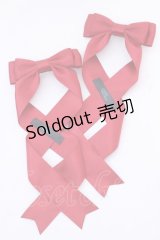 LOTUS ribbon / ツインテールリボンバレッタ  アカ O-25-08-14-024-EL-AC-IG-OS