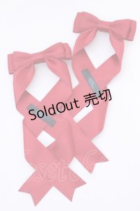 LOTUS ribbon / ツインテールリボンバレッタ  アカ O-25-08-14-024-EL-AC-IG-OS