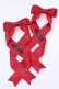 画像1: LOTUS ribbon / ツインテールリボンバレッタ  アカ O-25-08-14-024-EL-AC-IG-OS (1)