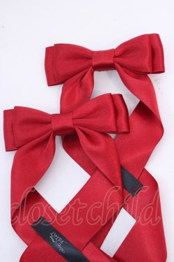 画像2: LOTUS ribbon / ツインテールリボンバレッタ  アカ O-25-08-14-024-EL-AC-IG-OS